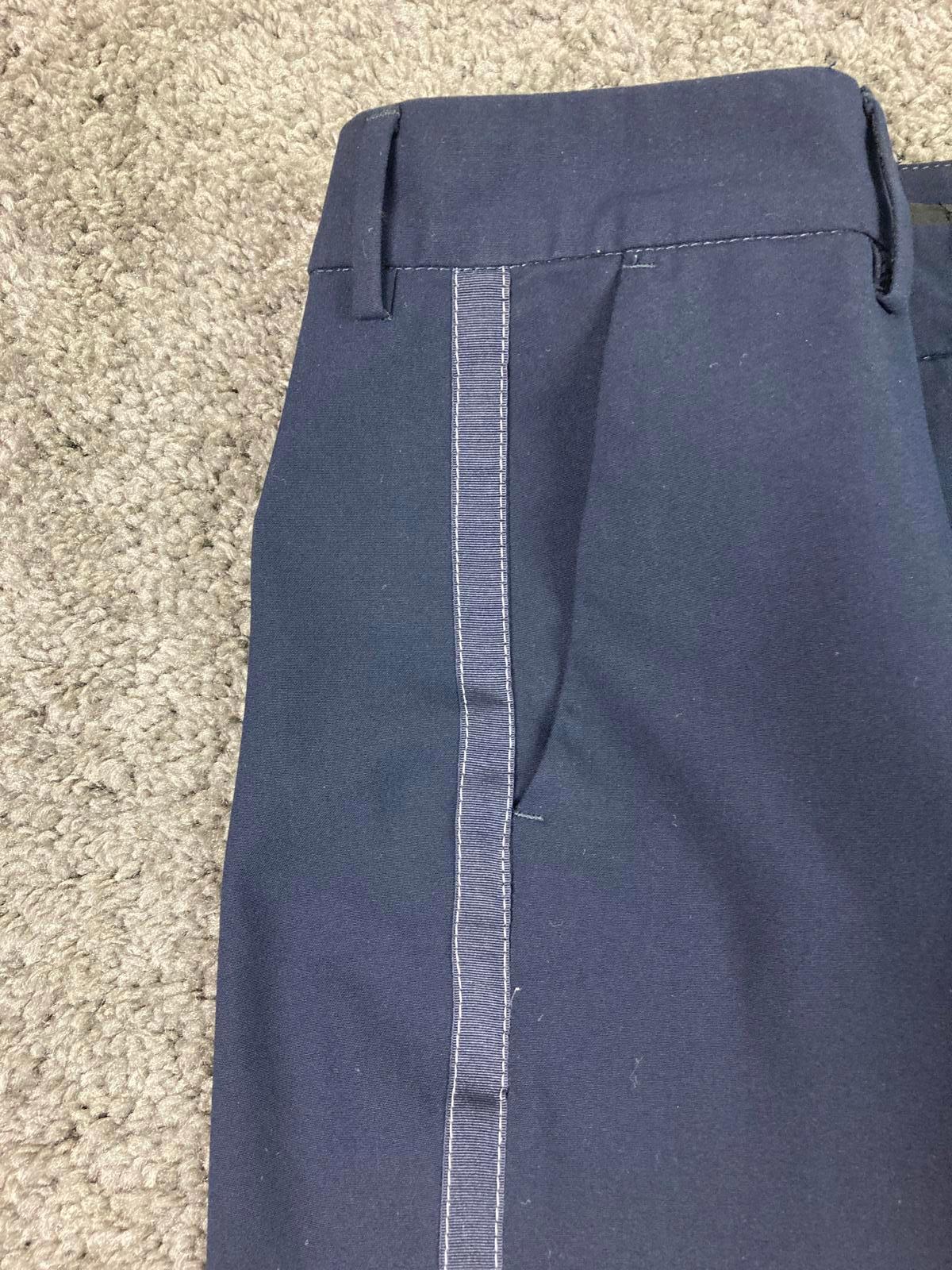 MAC Jeans Cigarette Galloon Drape Navy Slim Pants Women Size 	EU 38 US 6 Stretch
