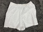 Simply Vera Vera Wang White Eyelet Lace Lined Shorts Women’s Size S