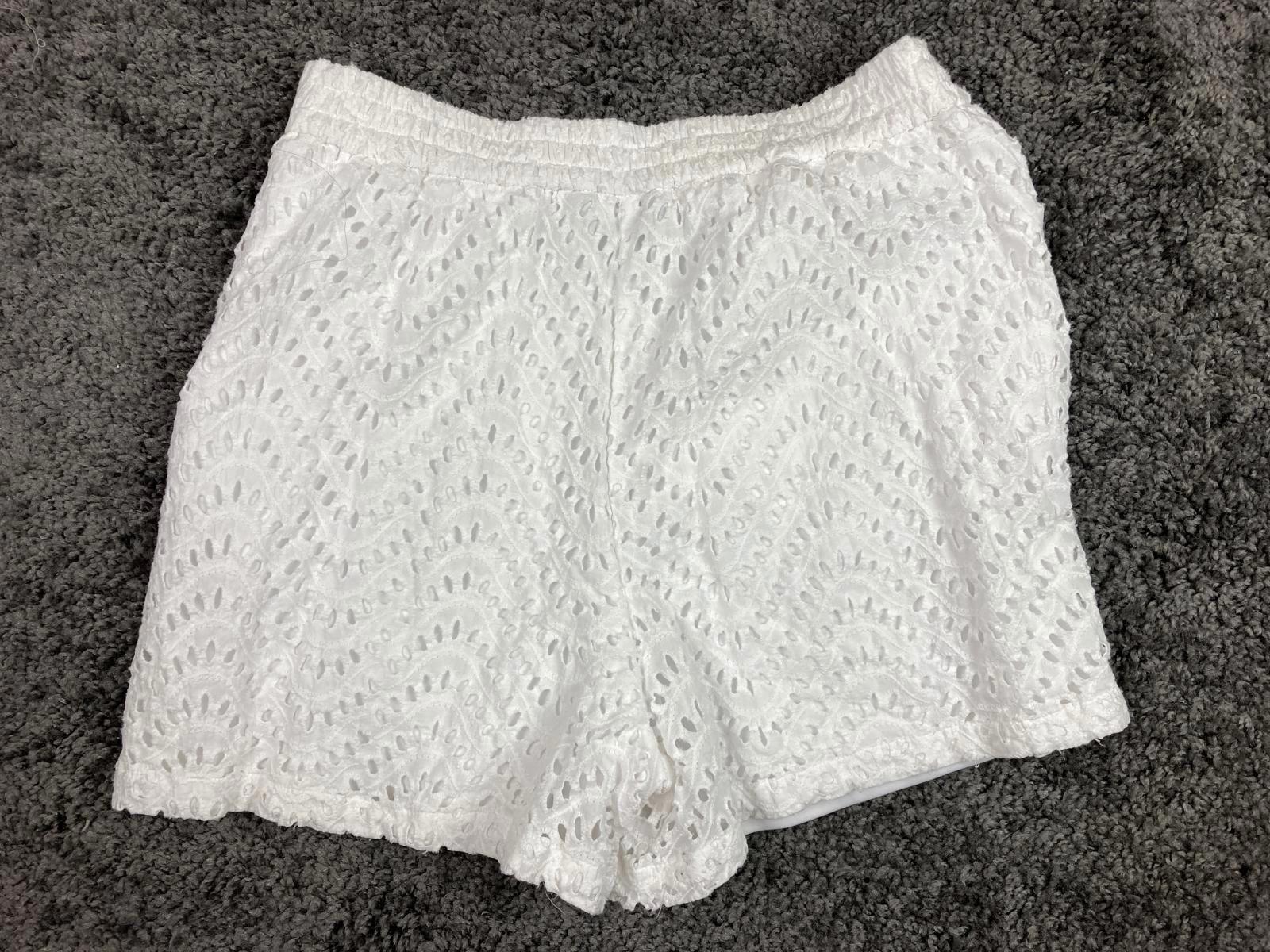 Simply Vera Vera Wang White Eyelet Lace Lined Shorts Women’s Size S