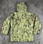 US Navy NWU Type III AOR2 Parka Small X-Short Waterproof Camo Jacket