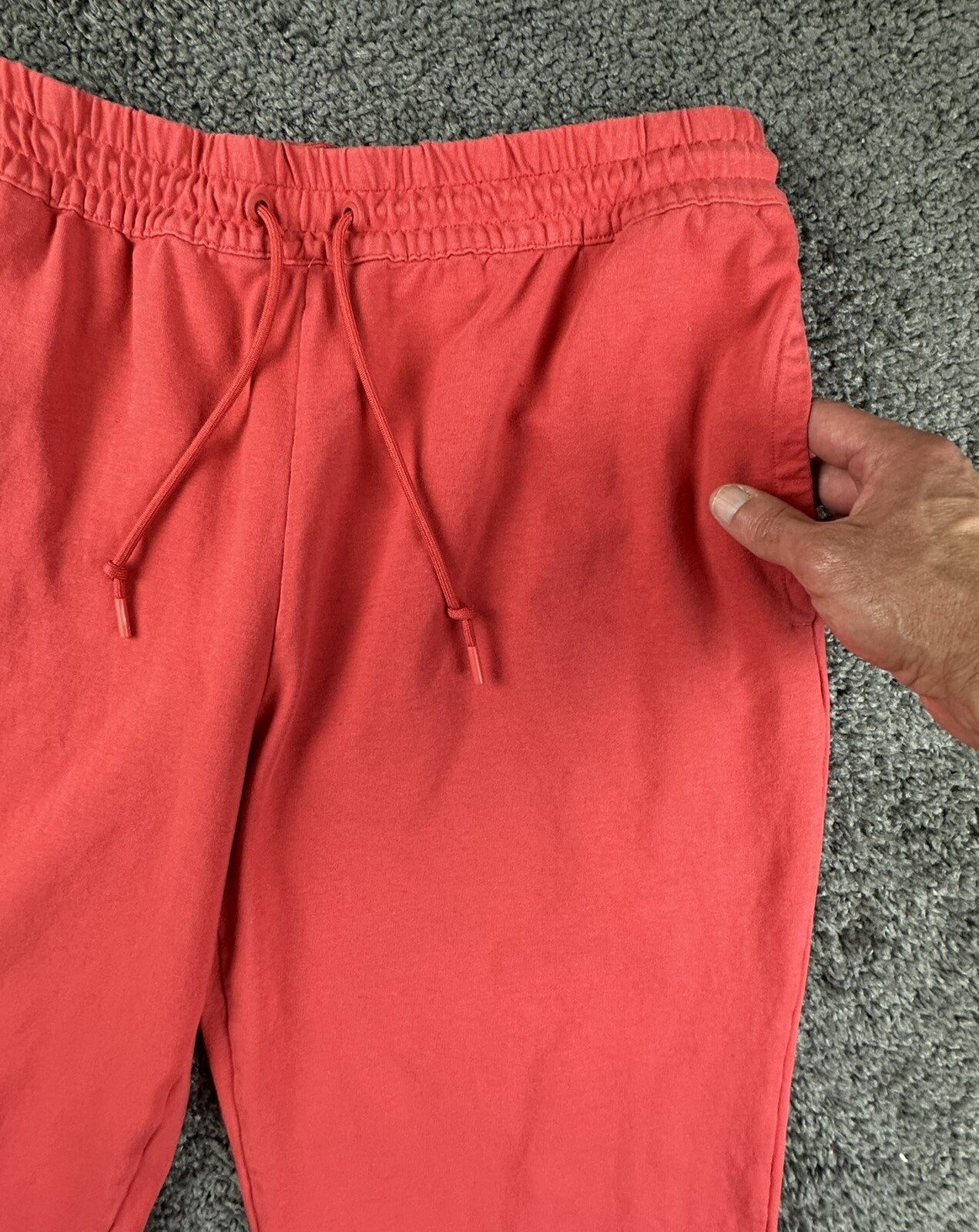 Adidas Mens Large Red Post Game Lite French Terry Joggers Sweatpants GG2331