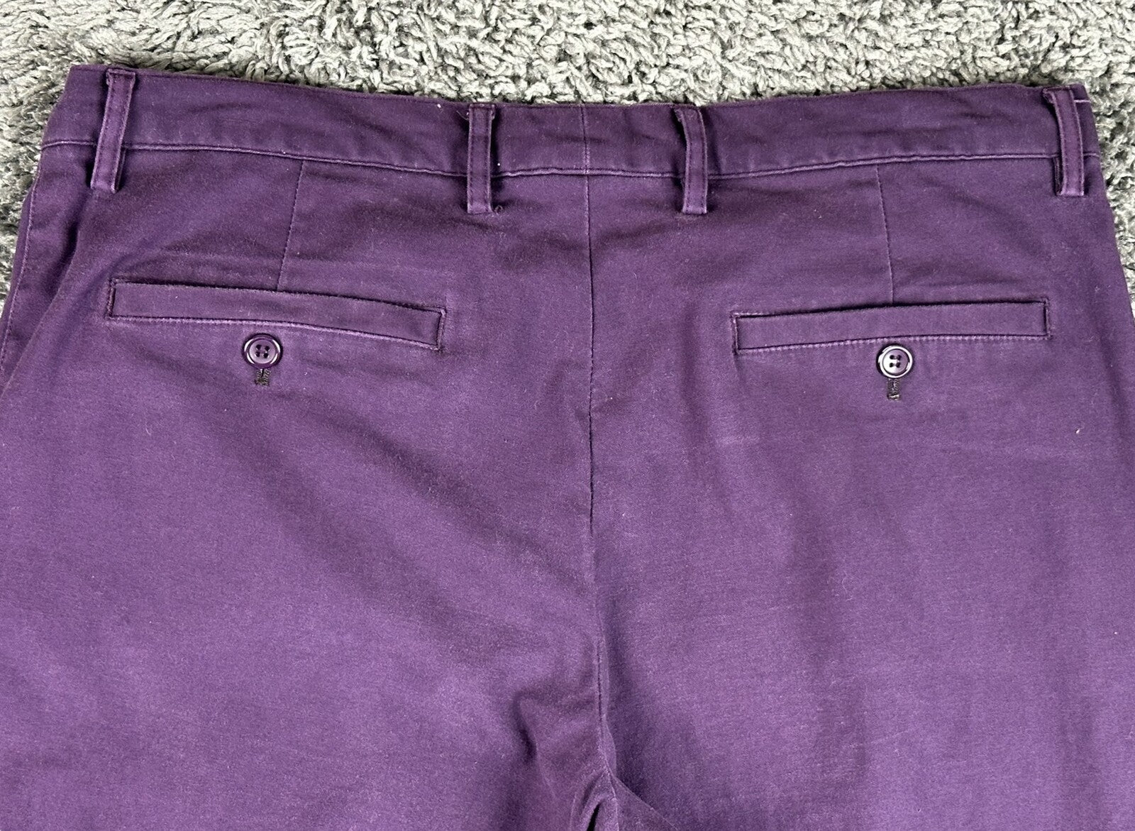 Joe Bananas Mens Chinos Pants Purple Size 36x29 Trousers Slacks Cotton