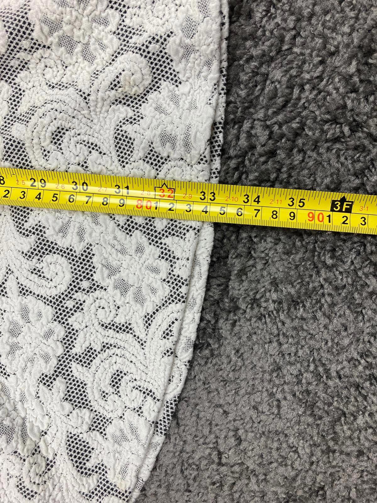 Abercrombie & Fitch Mini Dress White Size M Lace/Crocheted Overlay on Black