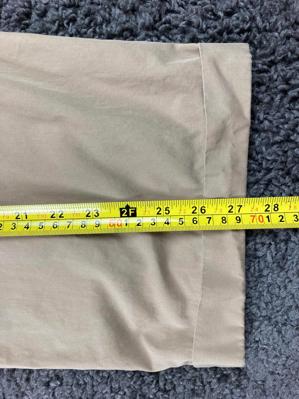 Faconnable Trim Fit Khaki Pleated Cotton Chino Pants Men’s 36 RN58865