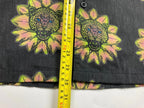 Lost Men’s Leopard Surfbooard Button Front Shirt Black Size L