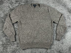 Magaschoni Man Mens Crewneck Sweater Size M Brown Cotton Lyocell Pullover Knit
