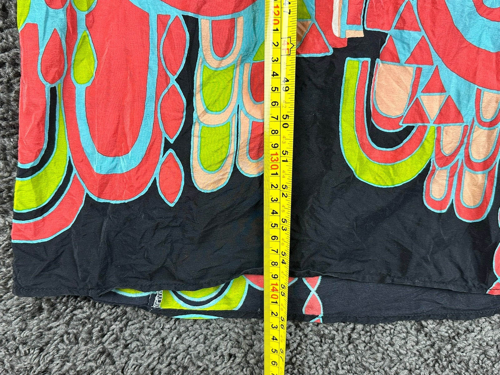 Nanette Lepore 100% Silk Maxi Dress Womens 4 Abstract Print Open Back USA