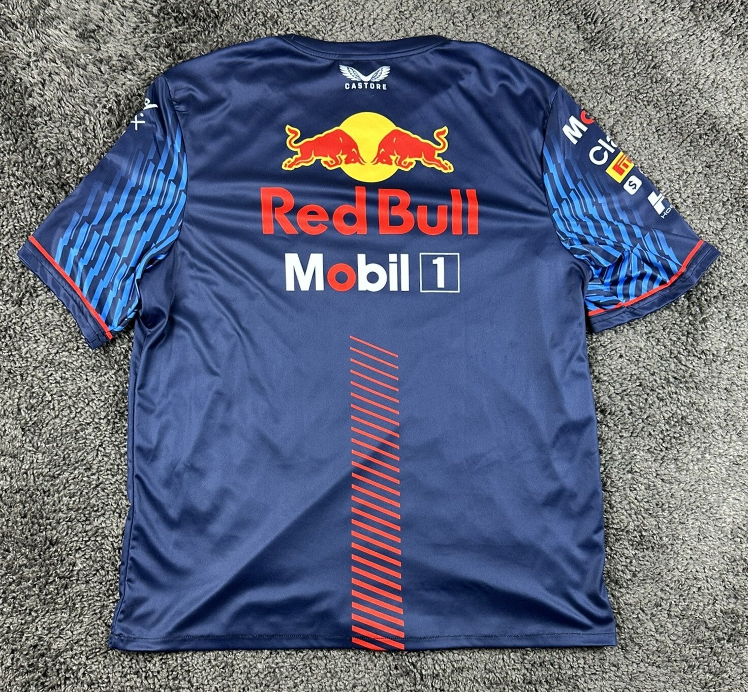 Castore Red Bull Racing Mens Team Shirt M Navy F1 Oracle Honda NWT