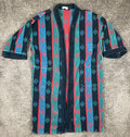 Ash Creek Trading Southwestern Design Men's Terry Cloth Cotton Robe No Sash OS