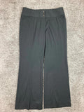 White House Black Market Women Black Dress Pants Size 6S flare leg