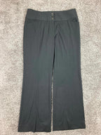 White House Black Market Women Black Dress Pants Size 6S flare leg