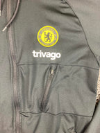 Nike Chelsea Football Club Dri-Fit Hoodie Jacket Black & Yellow Medium