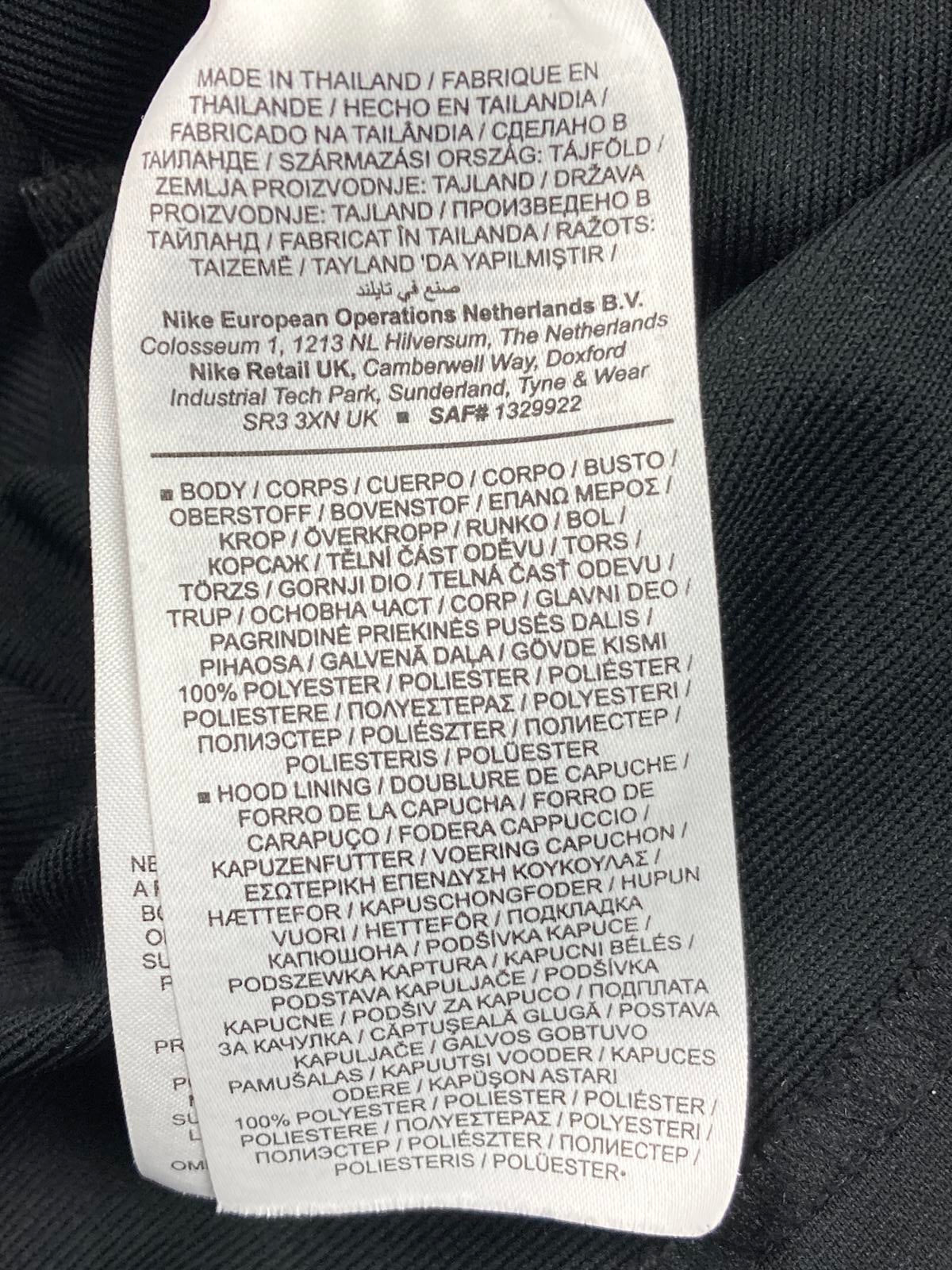 Nike Chelsea Football Club Dri-Fit Hoodie Jacket Black & Yellow Medium