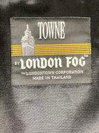 Vintage Towne London Fog Men's Trench Coat Dark Green Belted Plaid Liner 42 Reg