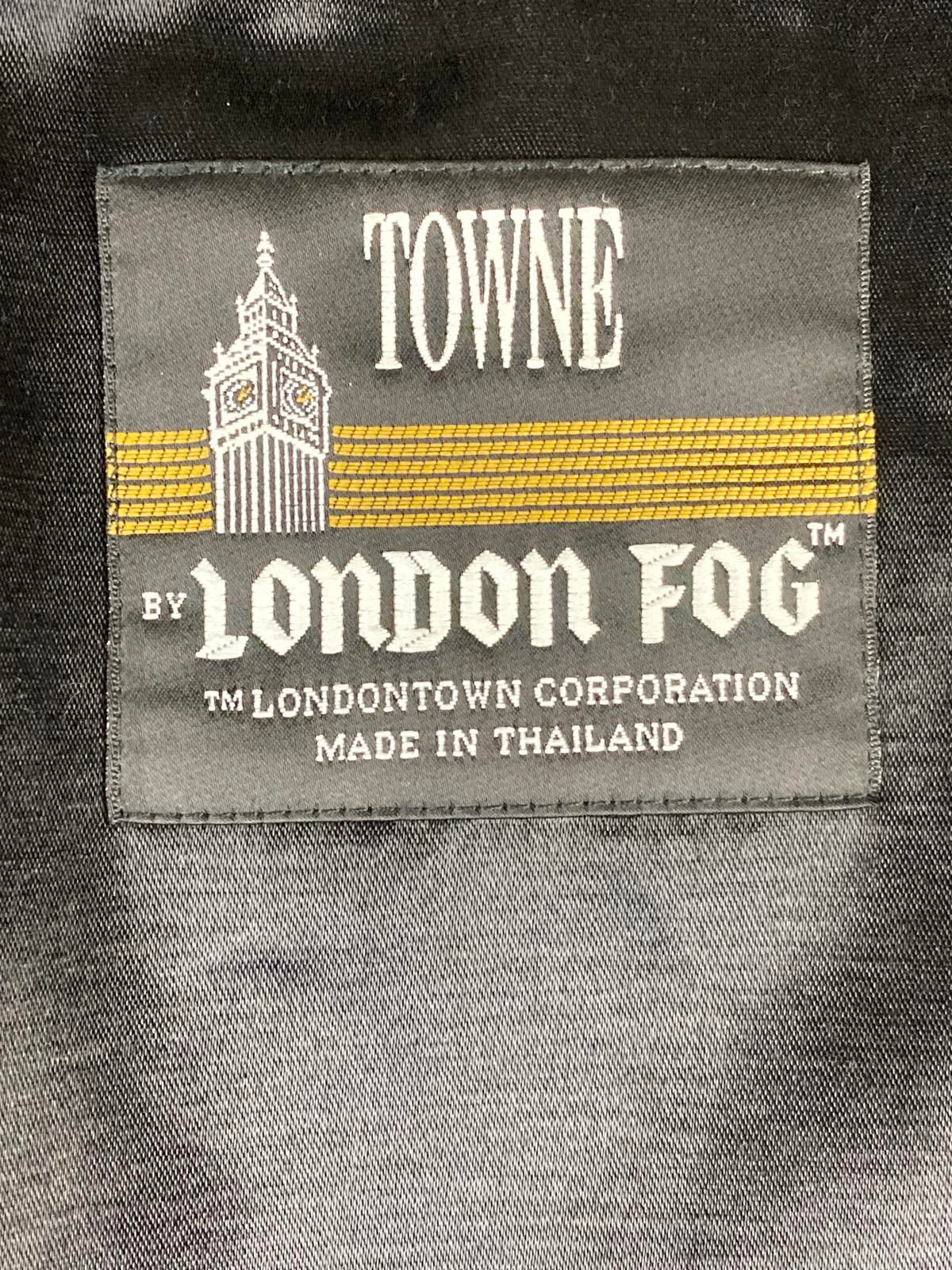 Vintage Towne London Fog Men's Trench Coat Dark Green Belted Plaid Liner 42 Reg