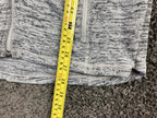 Athleta No Sweat Hoodie Jacket Gray Space Dye Full Zip Thumbholes Large L