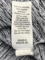 Athleta No Sweat Hoodie Jacket Gray Space Dye Full Zip Thumbholes Large L