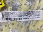 Zara Skirt Yellow Black White Lined Floral A-Line Maxi Size M