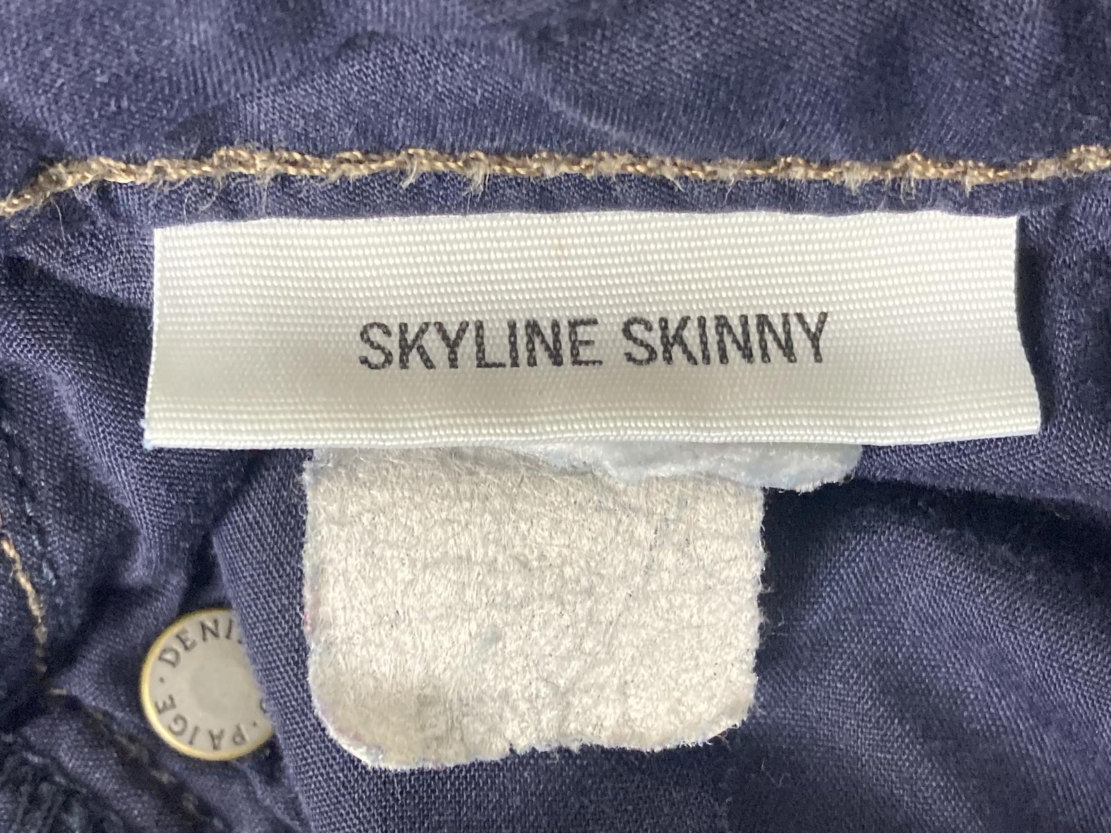 Paige Skyline Skinny Jeans Women Size 27 Blue Stretch Denim