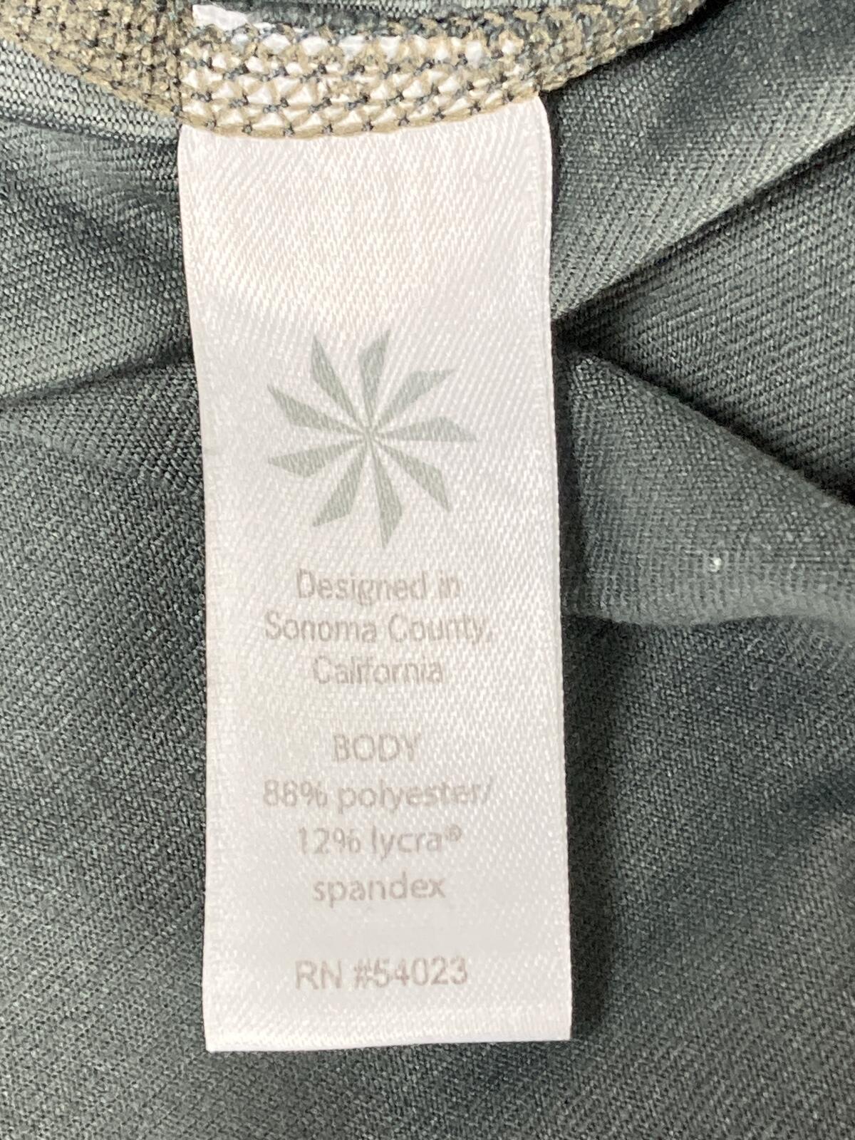 Athleta Chaturanga High Rise Leggings Womens Jasper Green Tie Dye Yoga Sz Small
