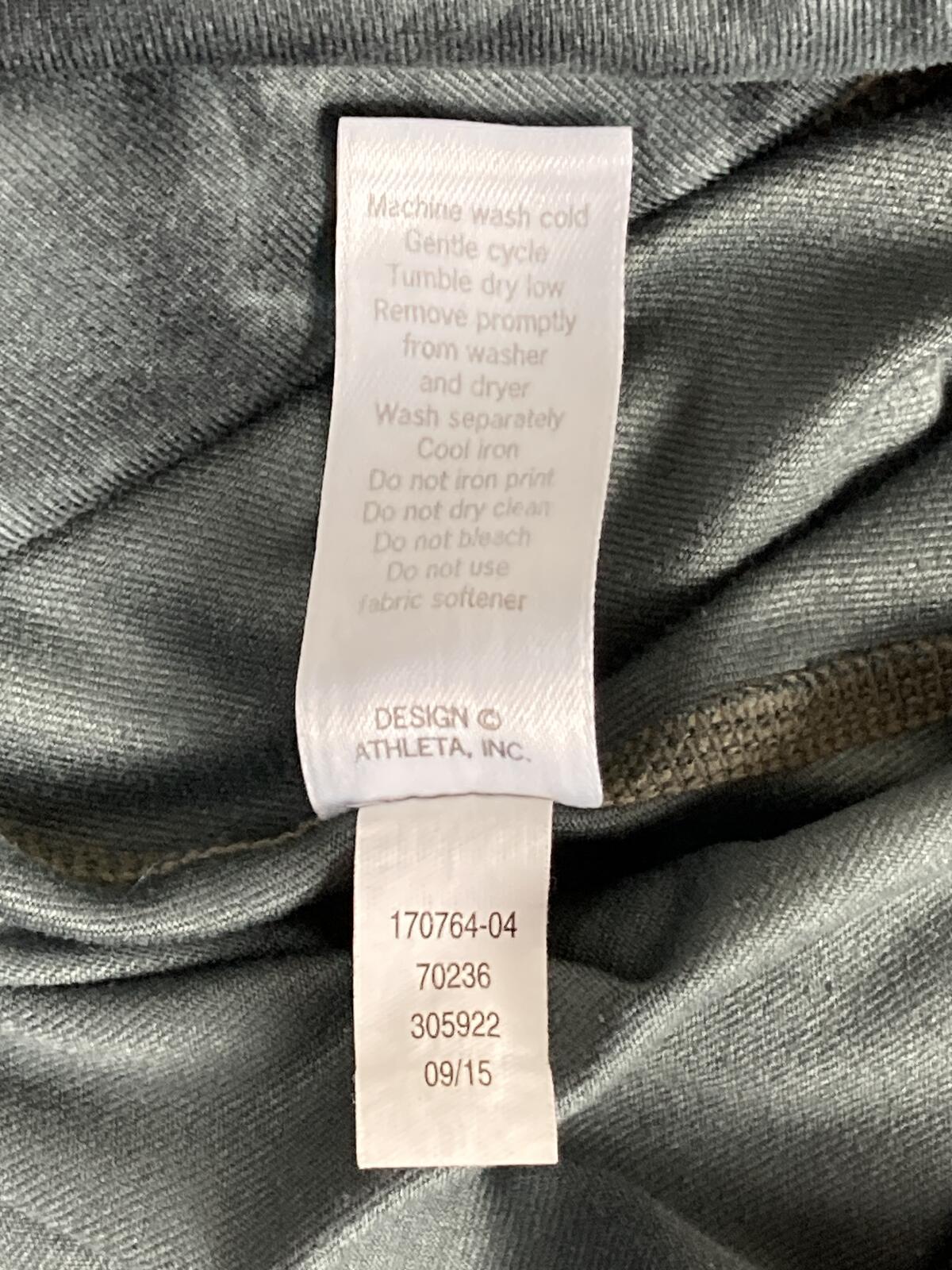 Athleta Chaturanga High Rise Leggings Womens Jasper Green Tie Dye Yoga Sz Small