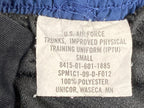 US Air Force PT Shorts Mens Blue USAF Improved Physical Training IPTU Trunks S