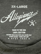 Allegiance Clothing Beret Tee Mens Black Skull United We Stand Tactical Flag 3XL