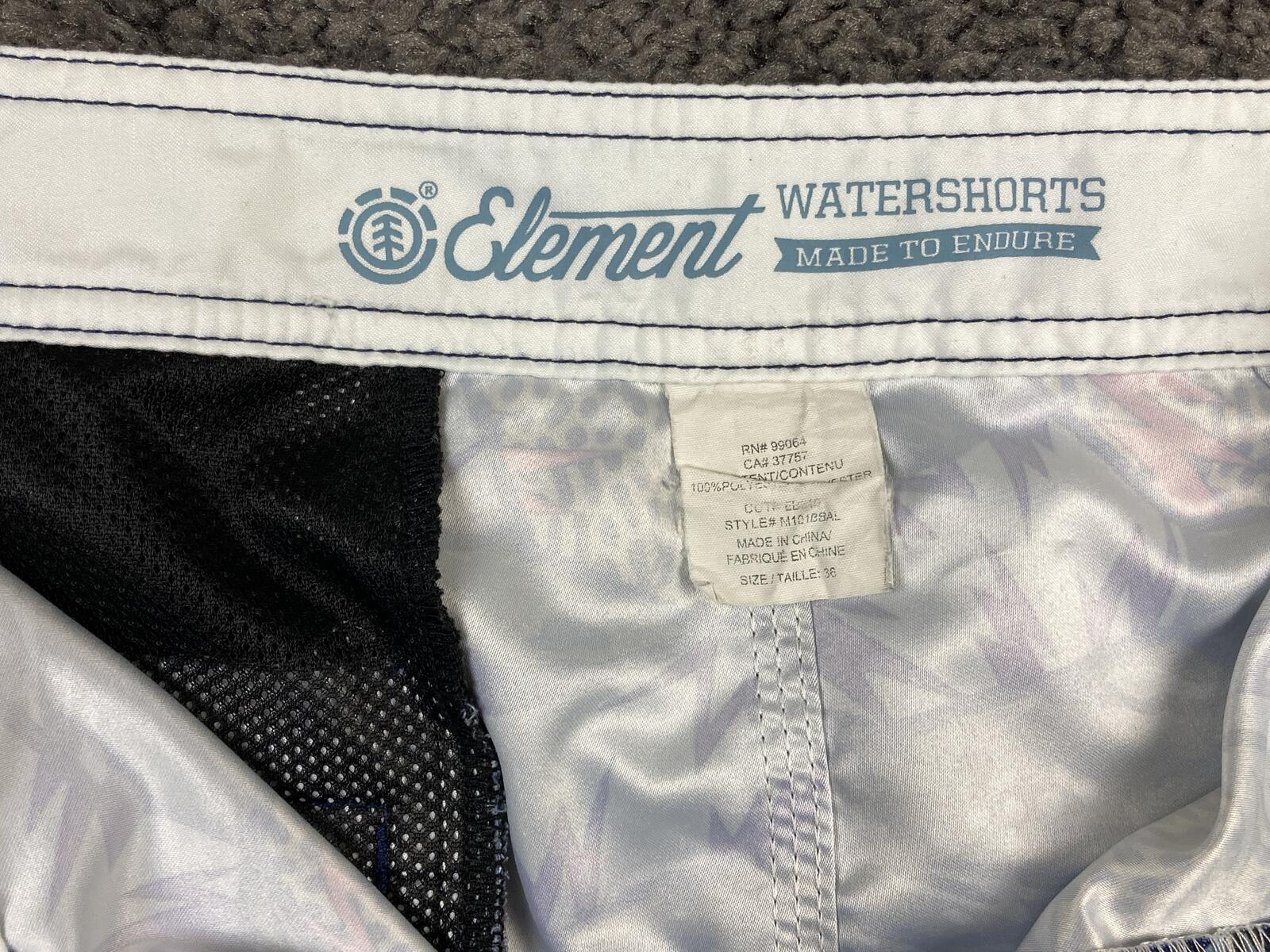Element Chillin Origins Mens Hybrid Board Shorts 38 Abstract Retro Print Swim