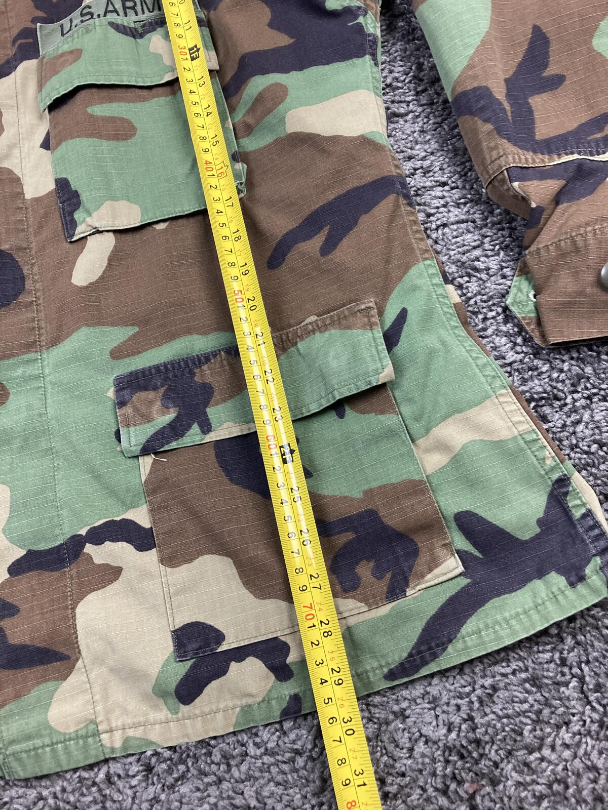 Vintage 1995 US Army Woodland Camo BDU Jacket USACAPOC Airborne Ripstop L-Reg