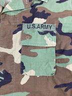 Vintage 1995 US Army Woodland Camo BDU Jacket USACAPOC Airborne Ripstop L-Reg