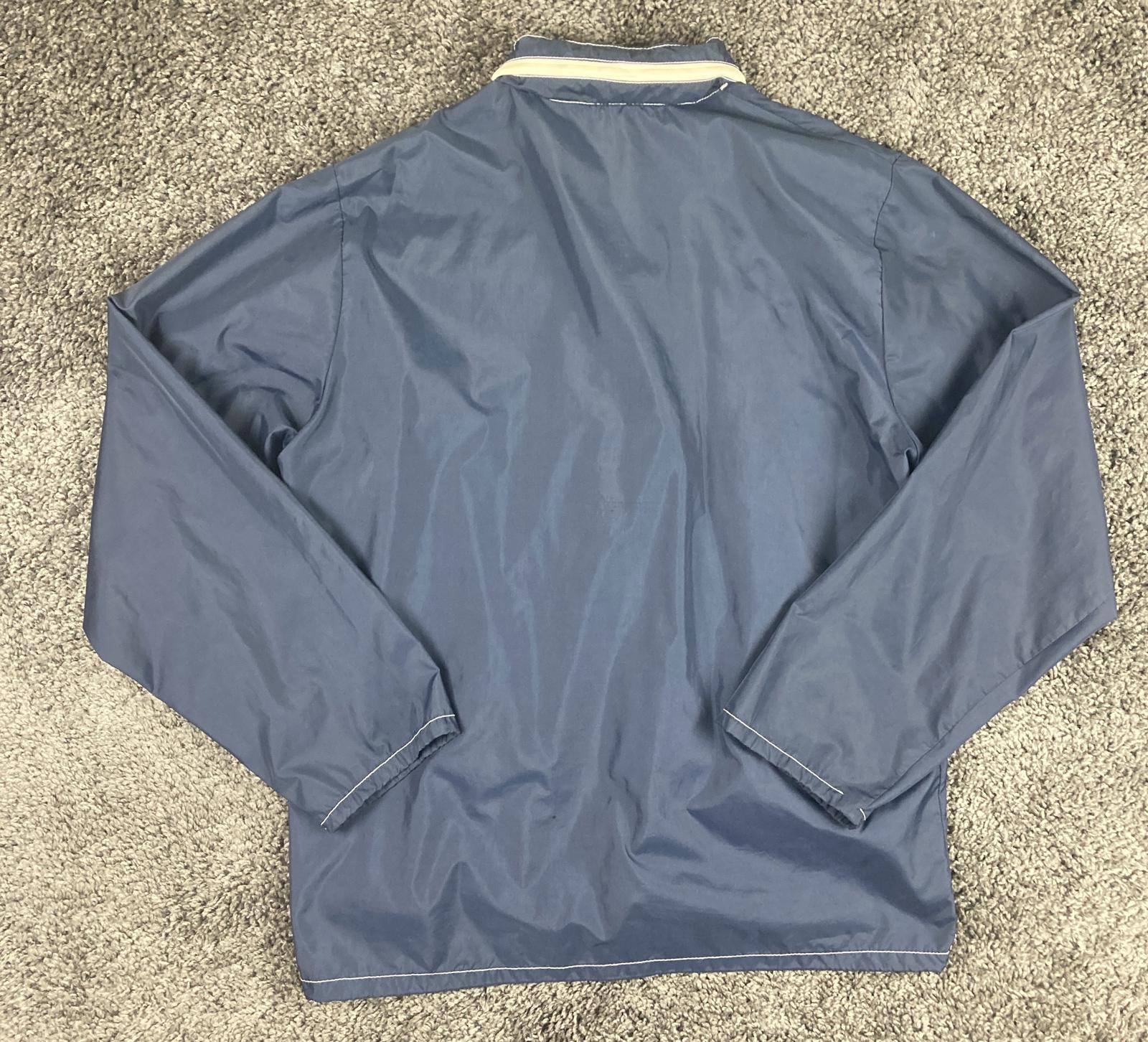 Windbreaker Brand Vintage Hoodie Jacket Blue Unisex Full Zip Size Large