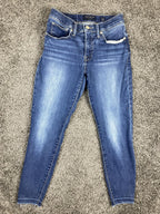 Lucky Brand Jeans Women's Blue Ava Mid Rise Skinny Ankle Size 6