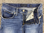 Lucky Brand Jeans Women's Blue Ava Mid Rise Skinny Ankle Size 6