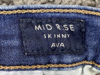 Lucky Brand Jeans Women's Blue Ava Mid Rise Skinny Ankle Size 6