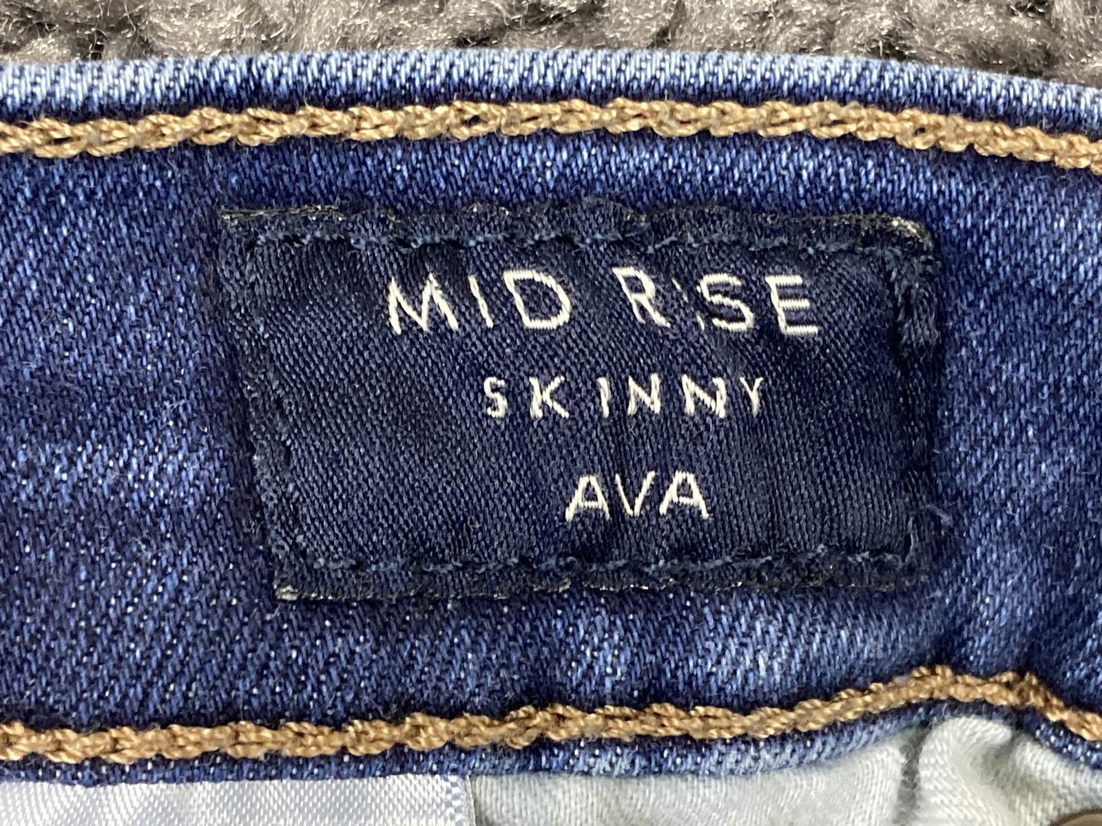 Lucky Brand Jeans Women's Blue Ava Mid Rise Skinny Ankle Size 6
