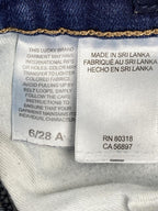 Lucky Brand Jeans Women's Blue Ava Mid Rise Skinny Ankle Size 6