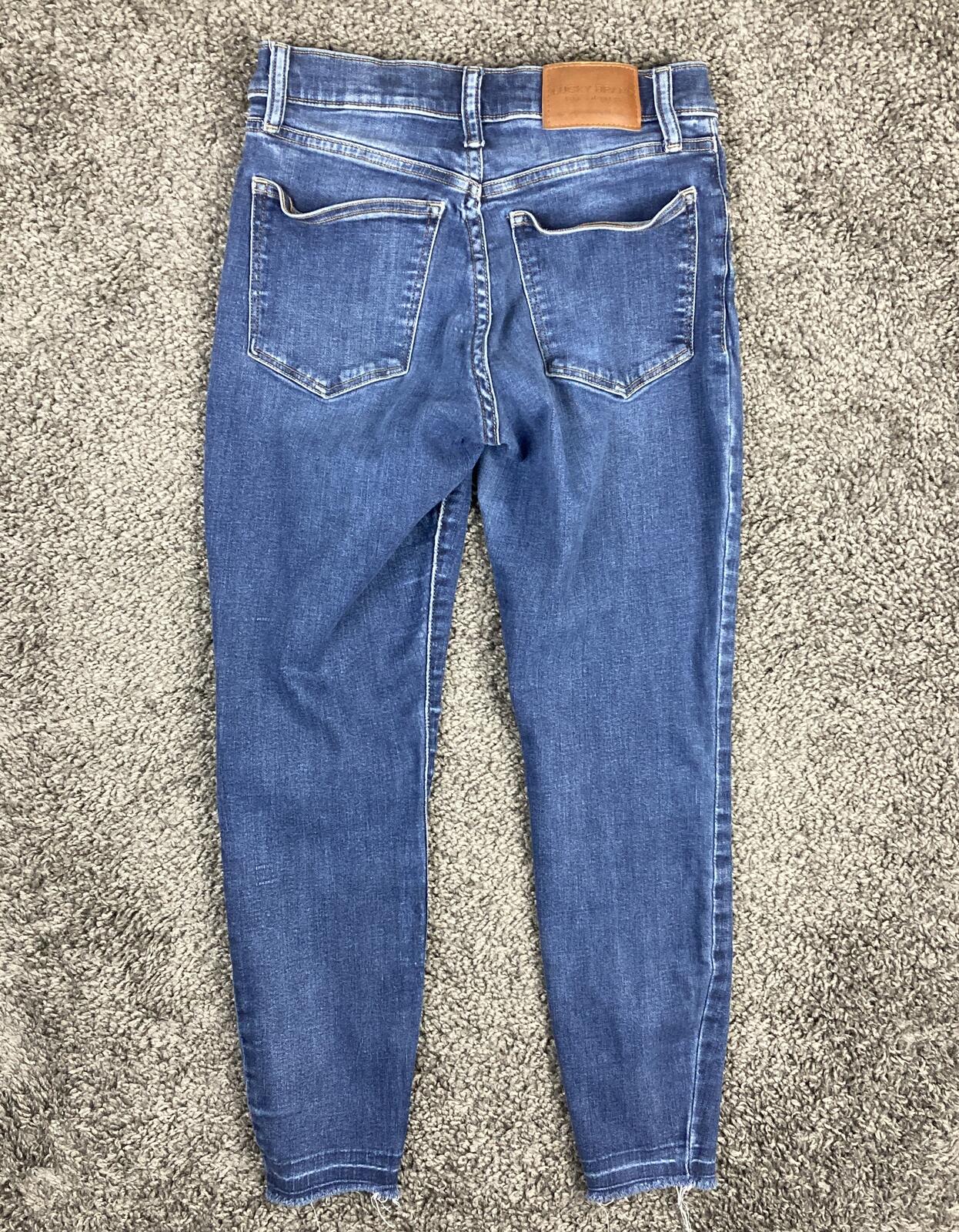 Lucky Brand Jeans Women's Blue Ava Mid Rise Skinny Ankle Size 6