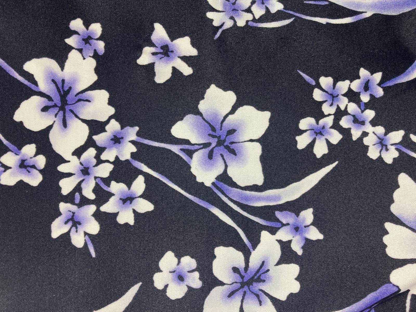 Maxine of Hollywood Women Floral Swim Suit Dress Black Purple Size 18