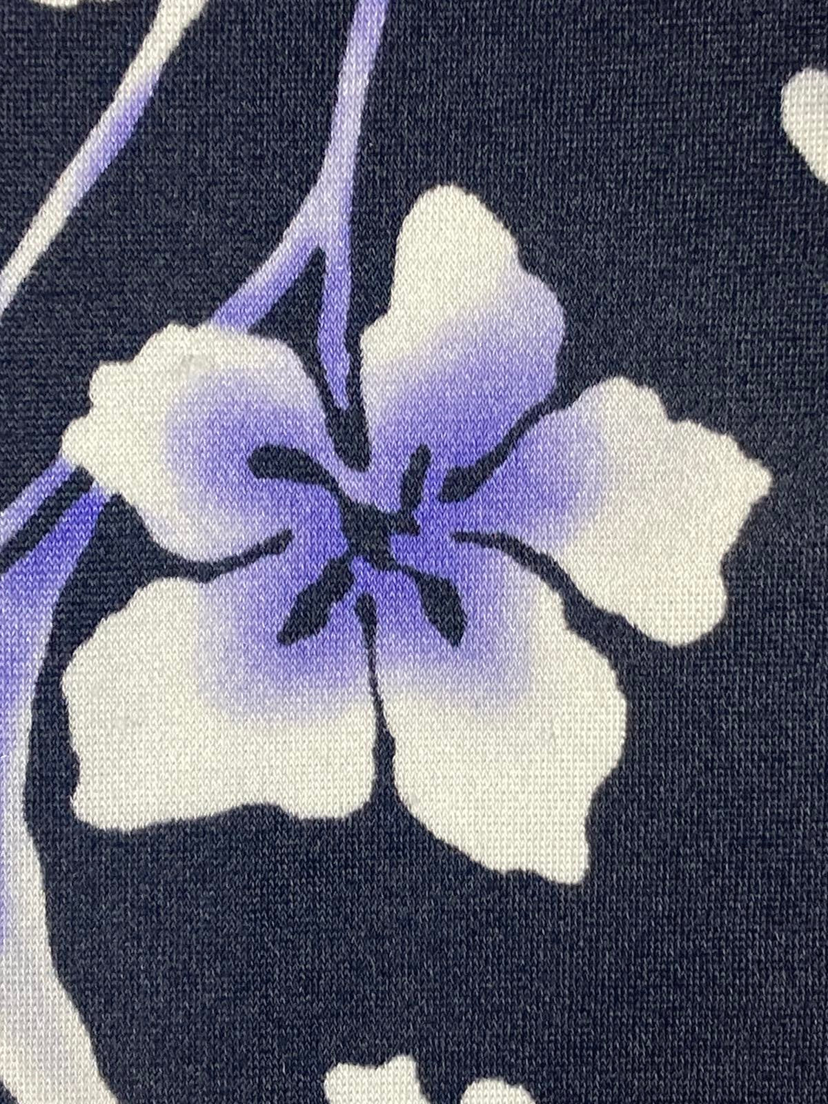 Maxine of Hollywood Women Floral Swim Suit Dress Black Purple Size 18