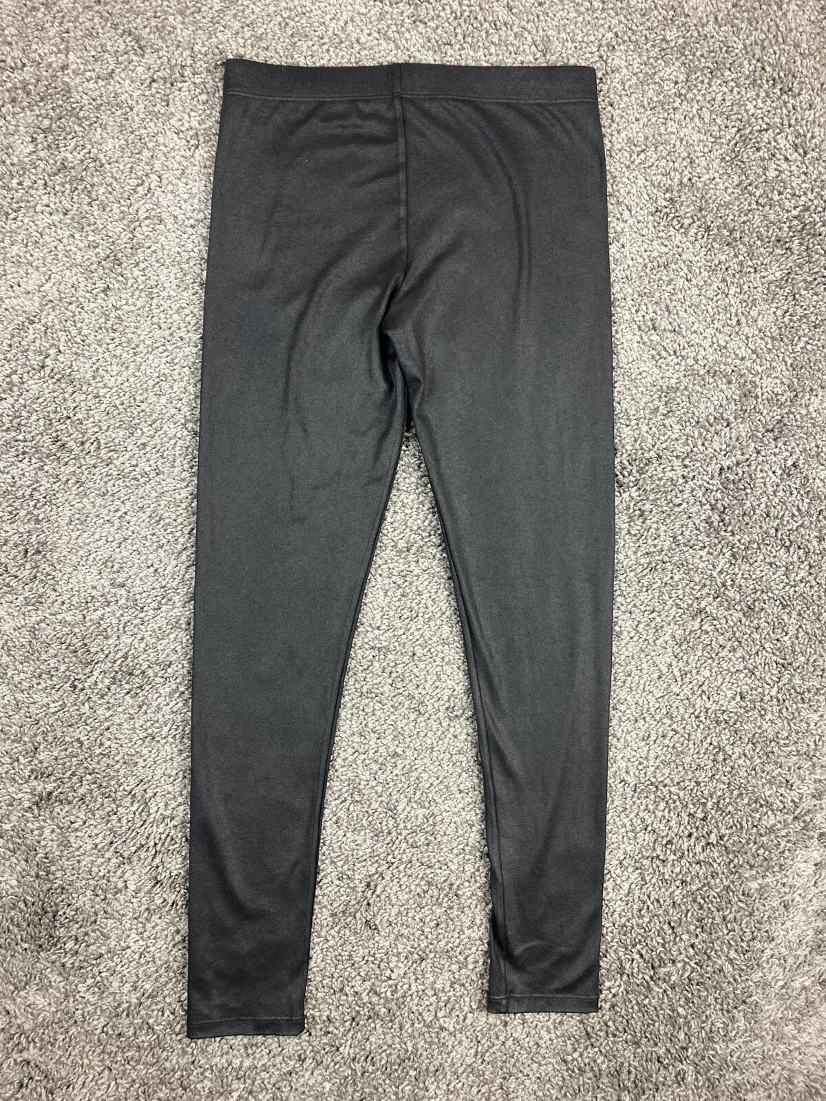 David Lerner New York Basic Black Leggings Women's Stretch USA Made Sz Medium