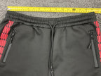 Public Record Shorts Men's Black Red Performance Drawstring Sz Medium