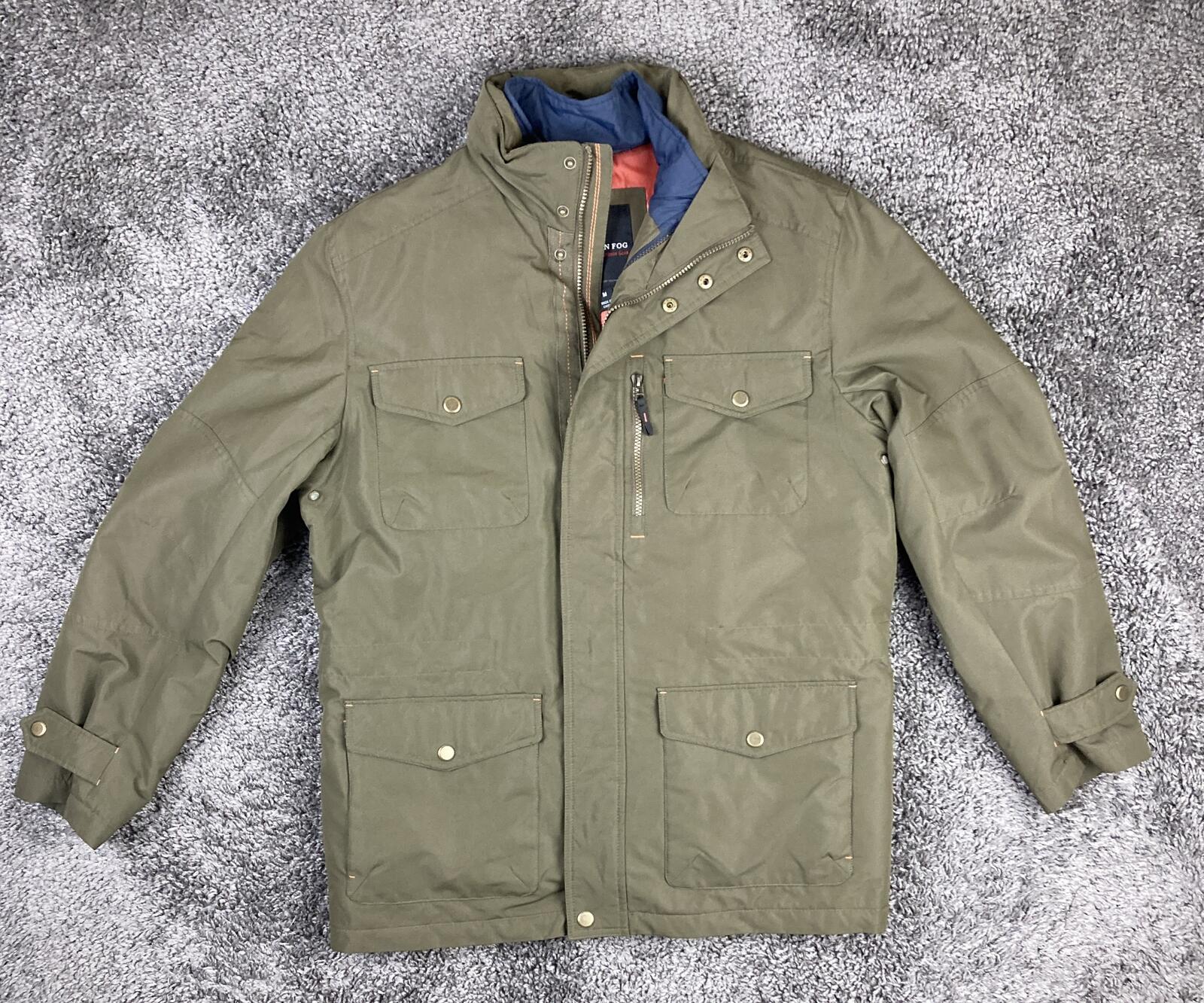 London Fog Functional Outdoor Gear Men's Field Jacket Olive Green Coat Size M