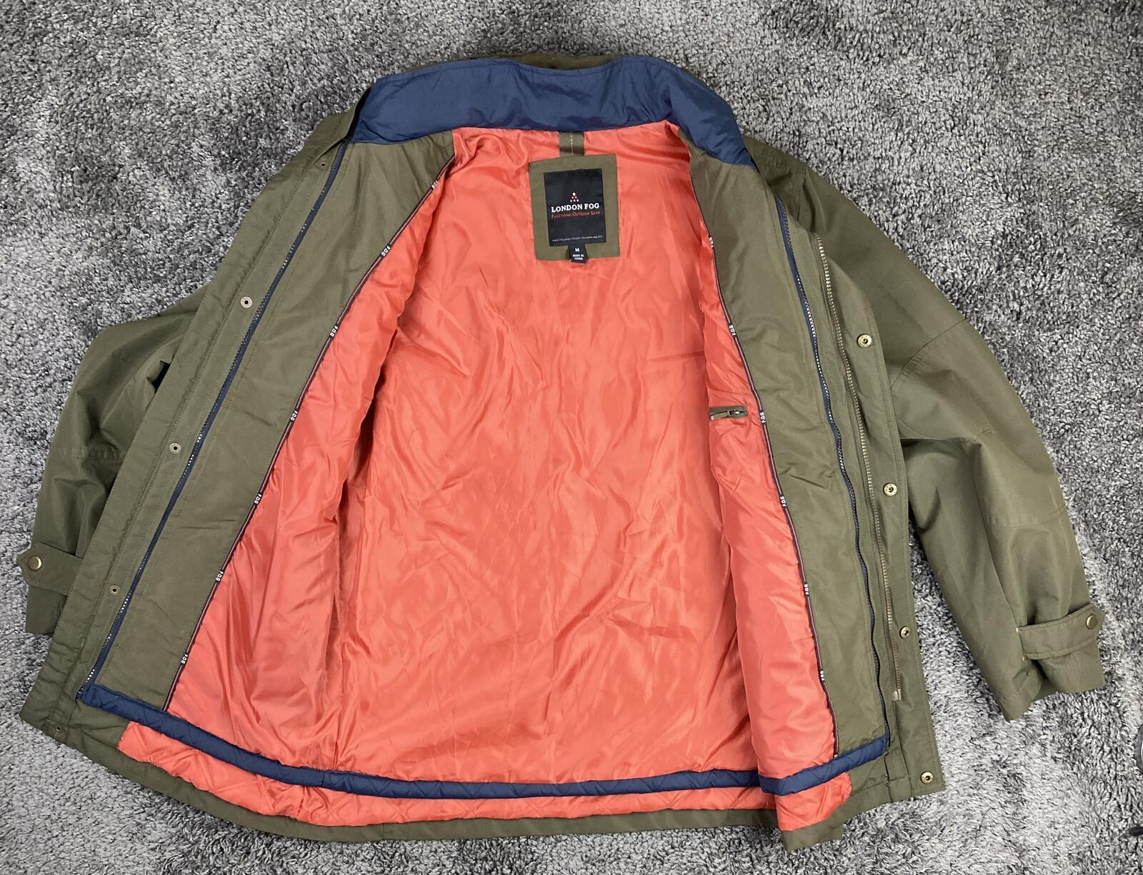London Fog Functional Outdoor Gear Men's Field Jacket Olive Green Coat Size M