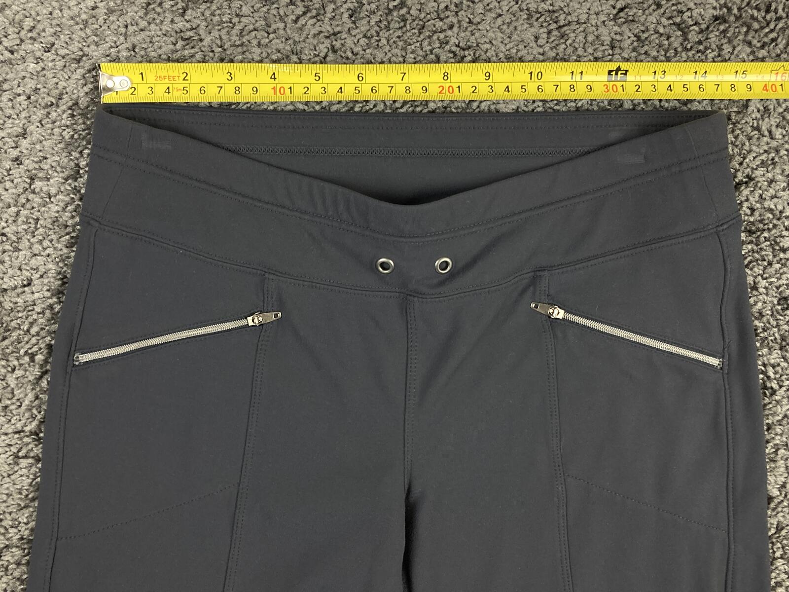 Athleta Metro Slouch Jogger Pants Womens Gray Zip Pockets Stretch Casual Sz S