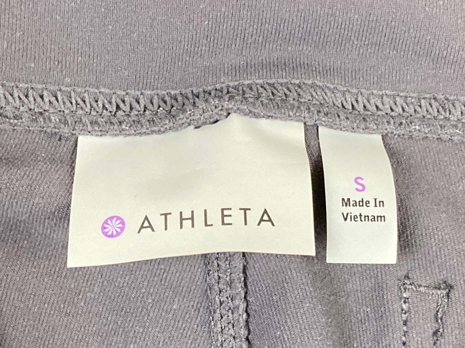 Athleta Metro Slouch Jogger Pants Womens Gray Zip Pockets Stretch Casual Sz S