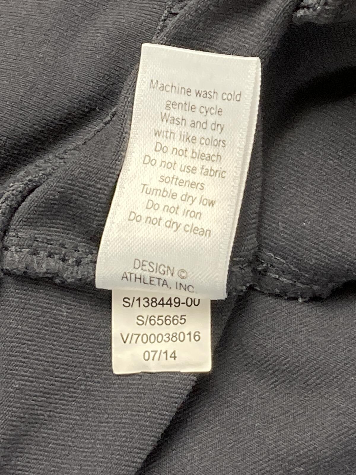 Athleta Metro Slouch Jogger Pants Womens Gray Zip Pockets Stretch Casual Sz S