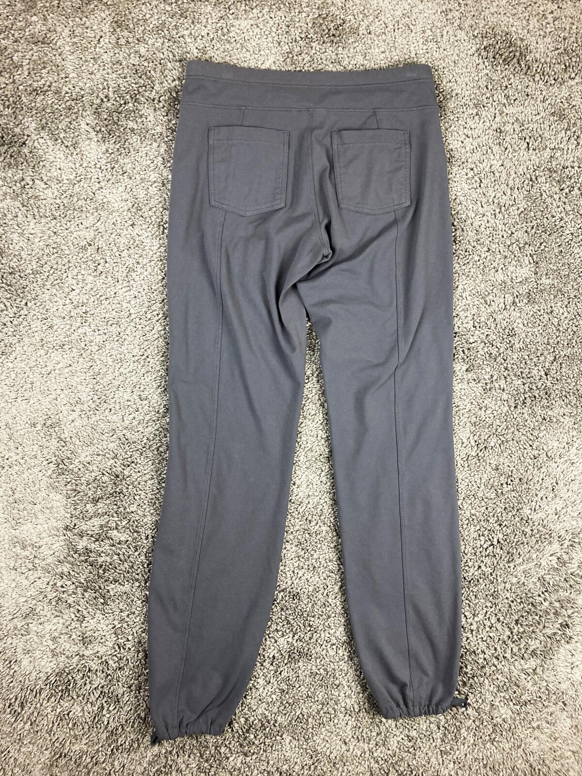 Athleta Metro Slouch Jogger Pants Womens Gray Zip Pockets Stretch Casual Sz S