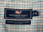Vineyard Vines Mens Classic Fit Tucker Shirt Blue Pink Tattersall Plaid Sz  XL