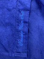 Robert Graham Walden Mens Blue Geometric LS Button Down Shirt Flip Cuff Sz L