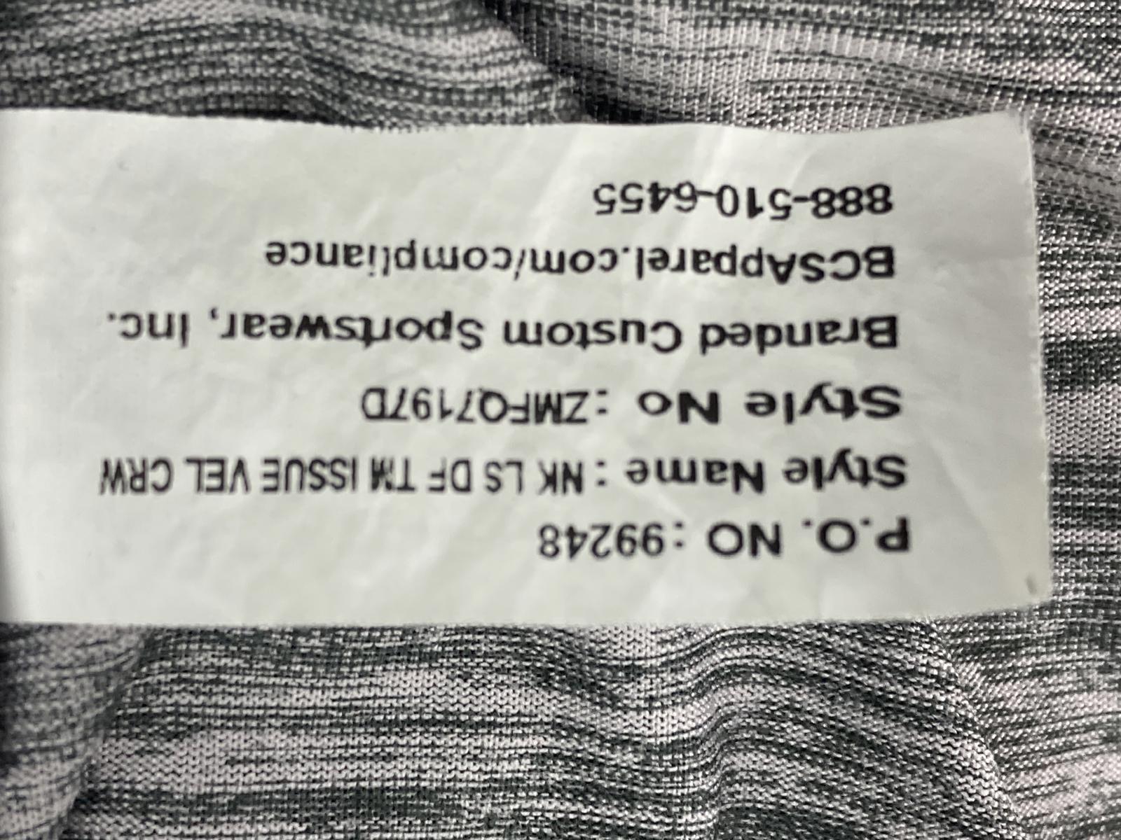 Nike Purdue Boilermakers Dri-Fit Long Sleeve Performance Shirt Men’s Size Large